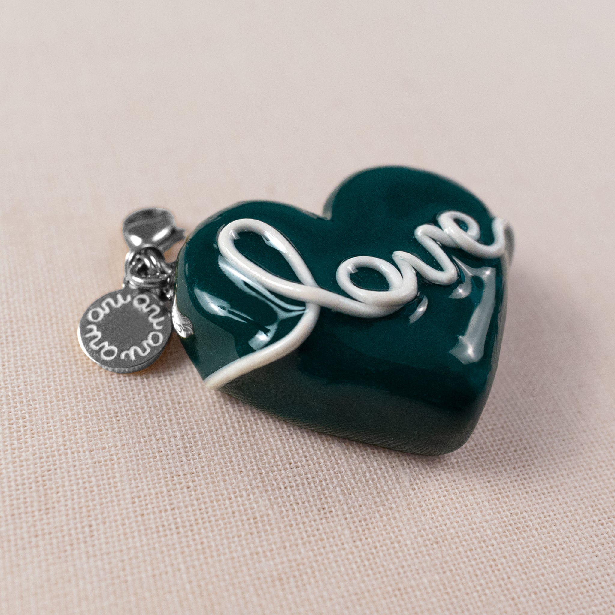 Evergreen Heart Charm