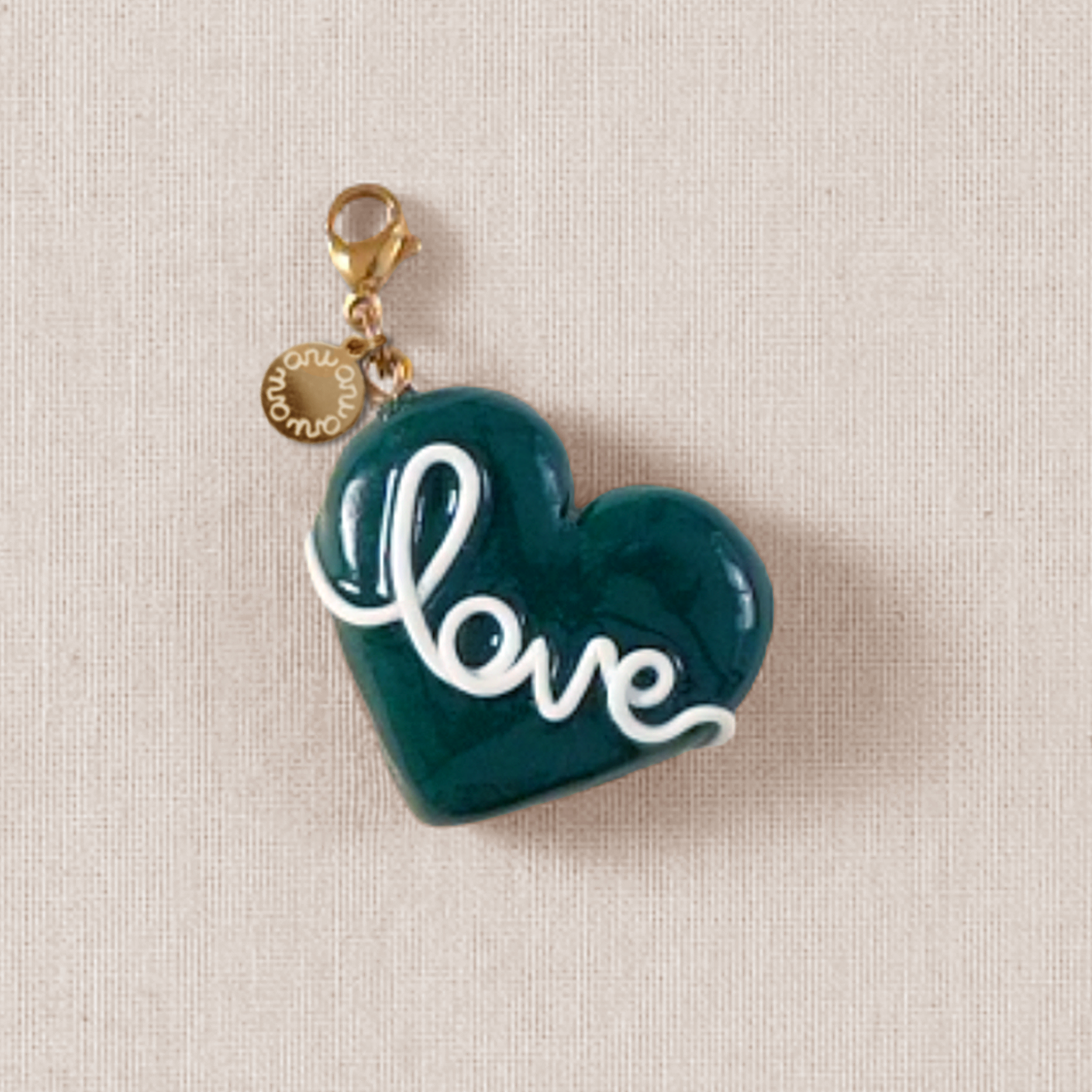 Evergreen Heart Charm