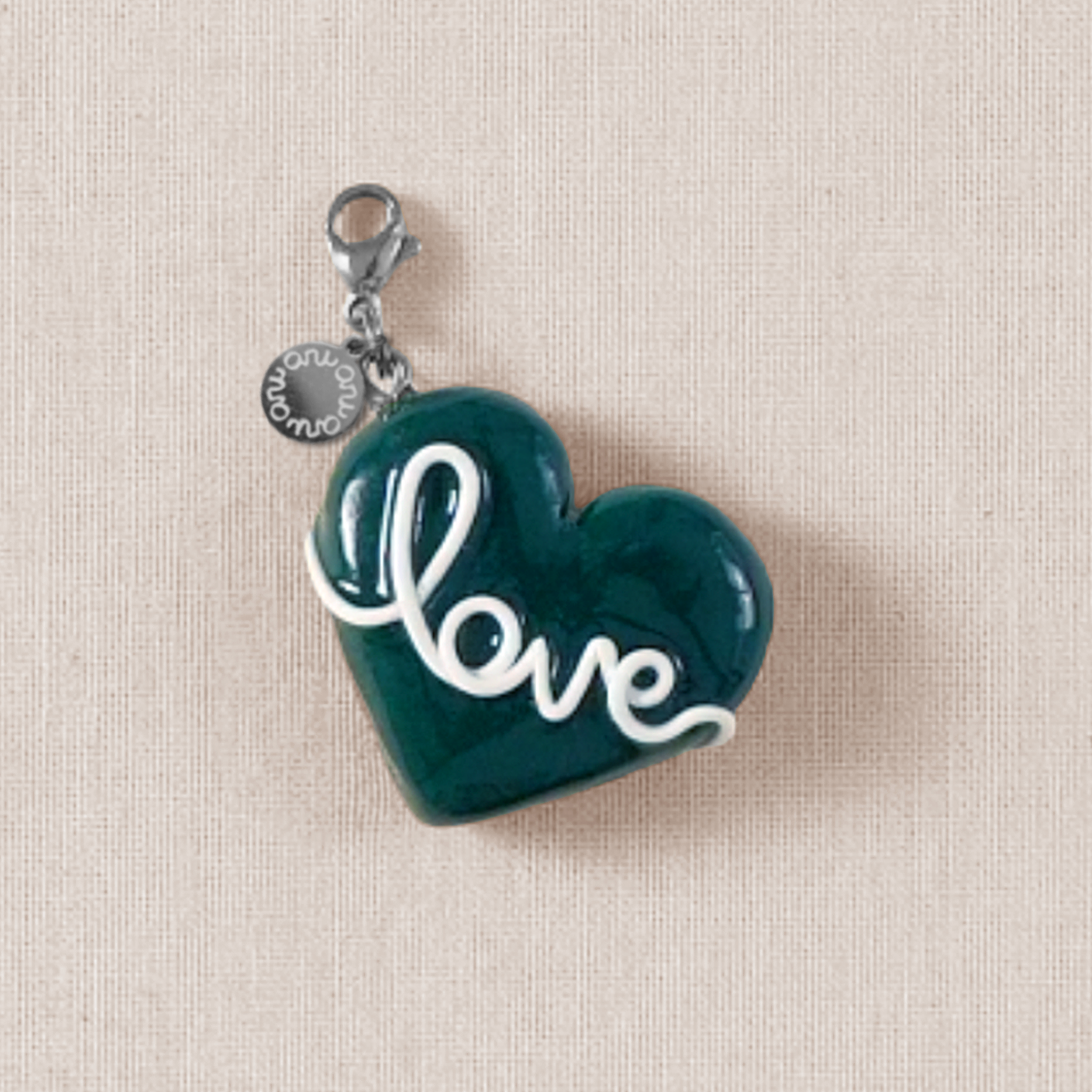 Evergreen Heart Charm