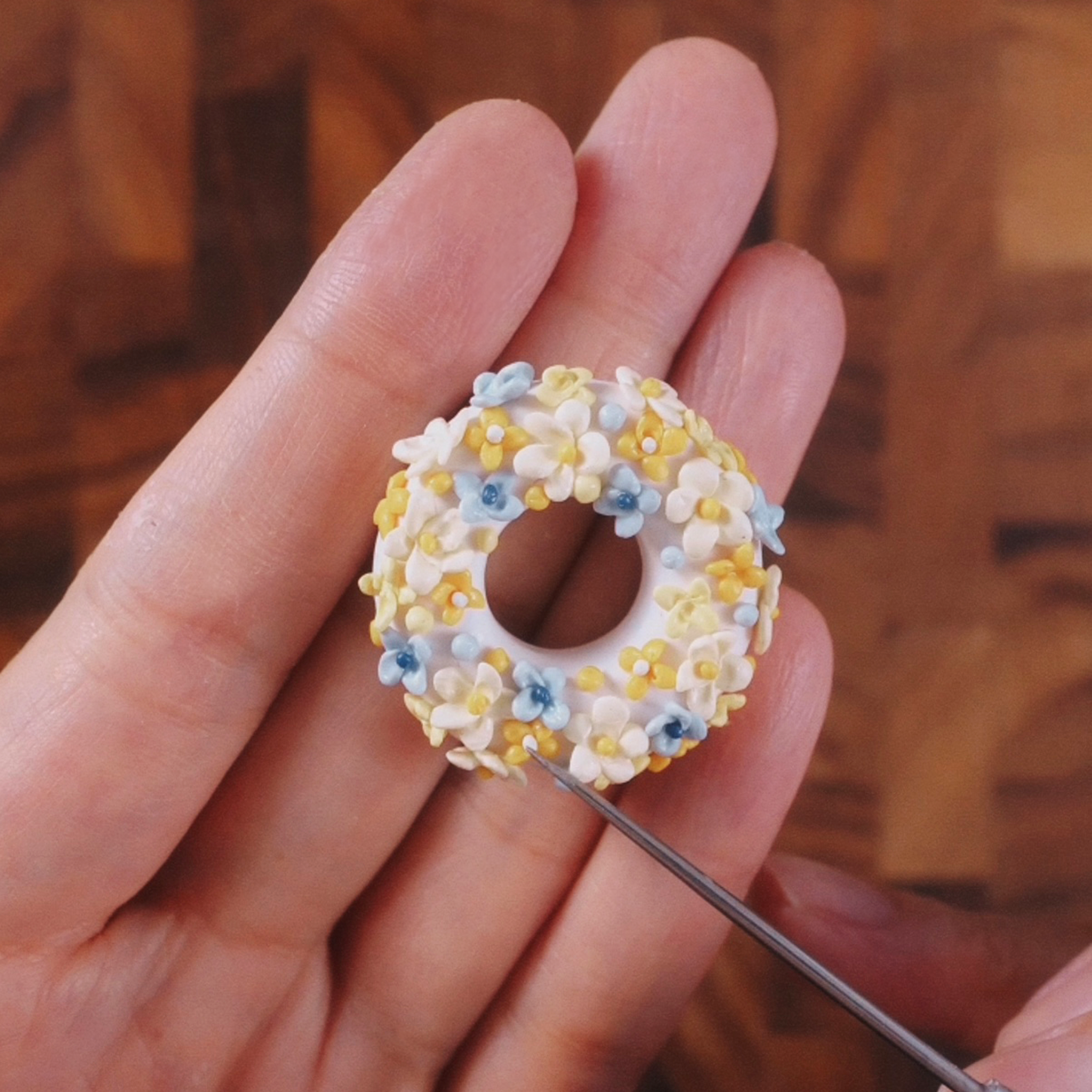 Flower Wreath Charm