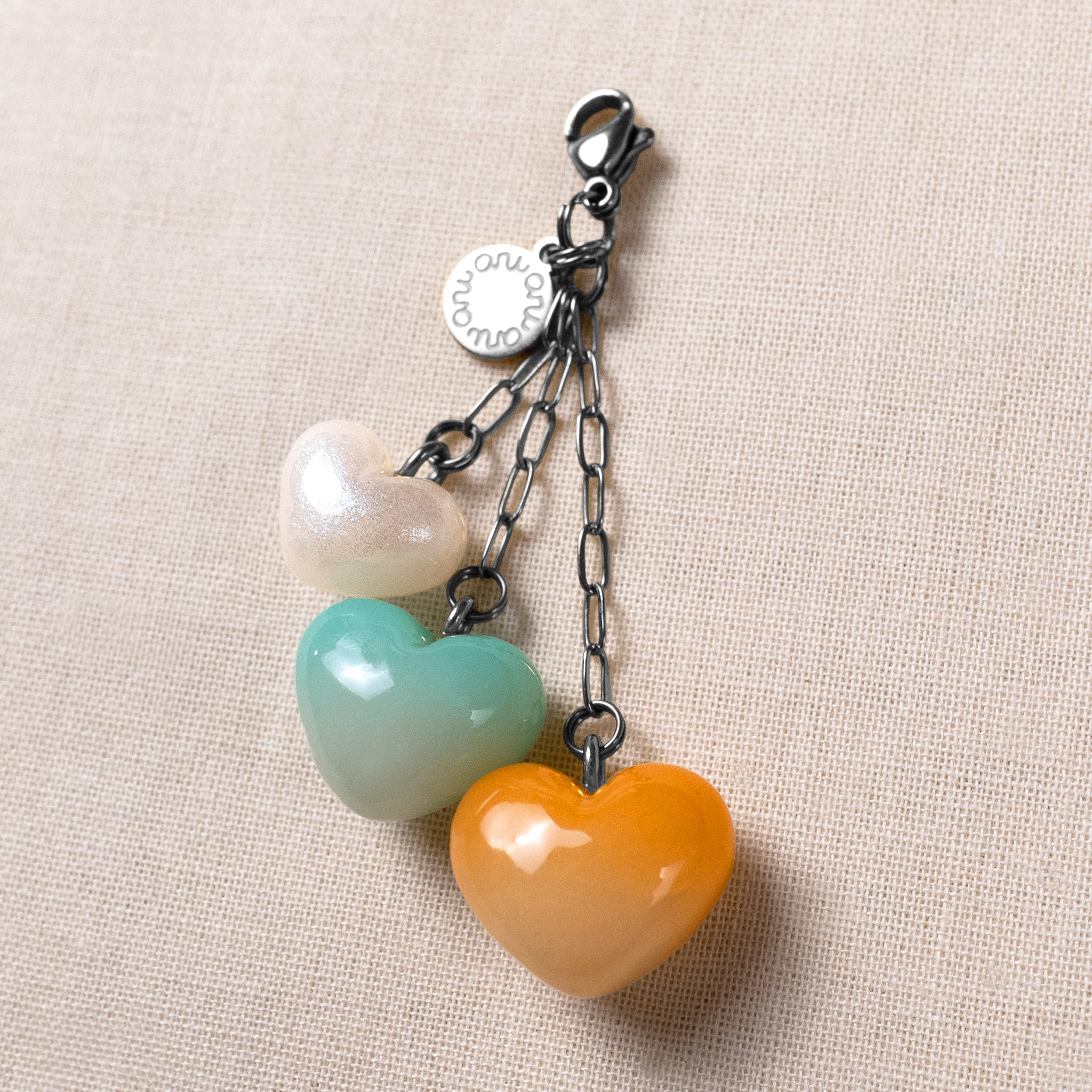 Heart Trio Charm