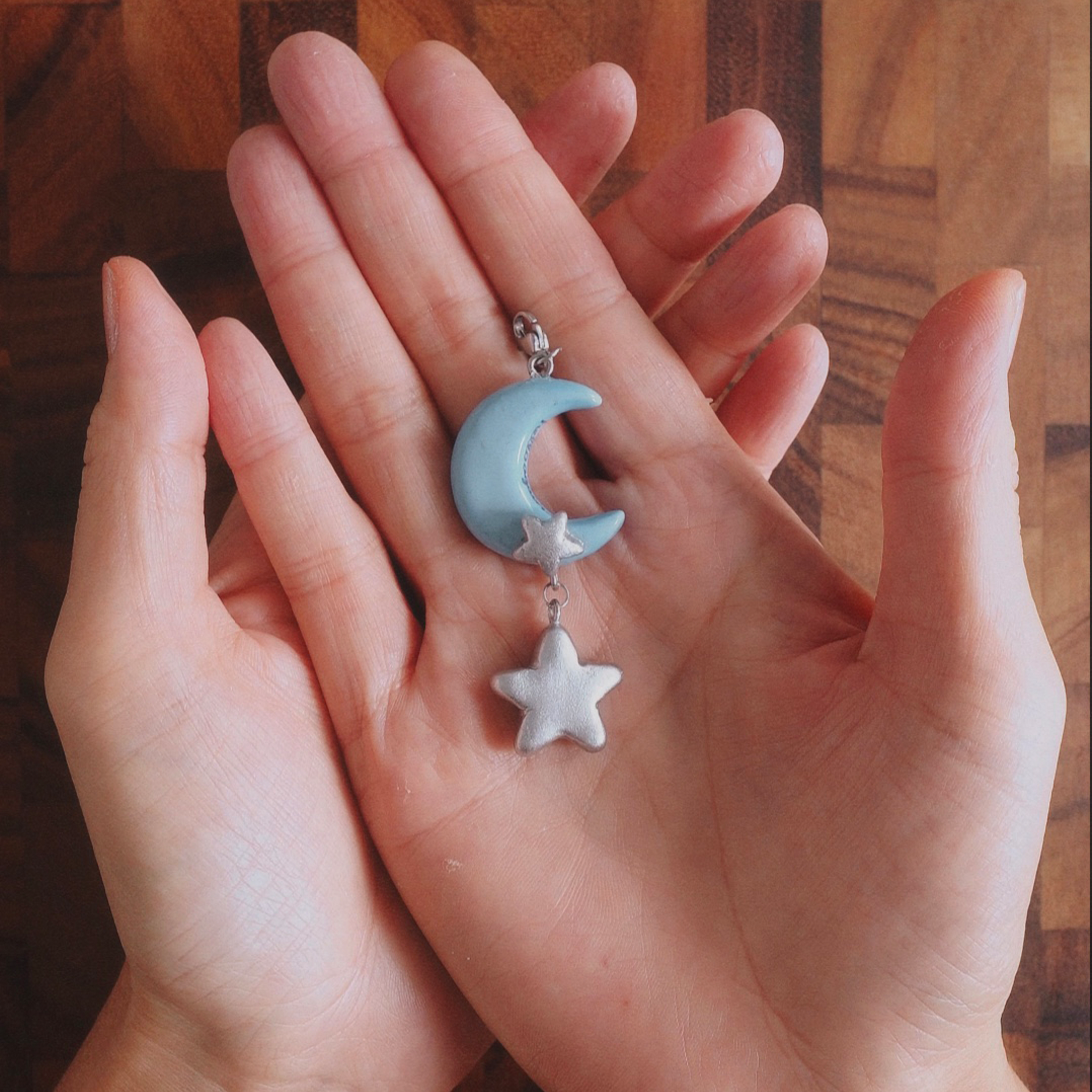 Moon & Star Charm